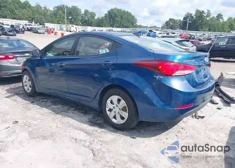 2016 Hyundai Elantra Se из США, поврежденный, VIN KMHDH4AE6GU651353